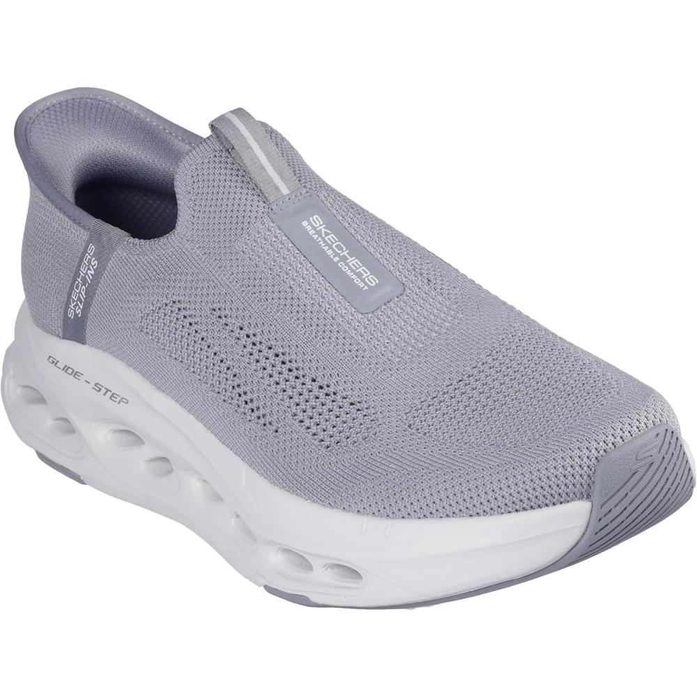 imageSkechers Mens Max Cushioning Glide Step Euclid Hands Free SlipinsGrey