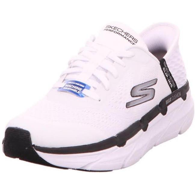 imageSkechers Mens Max Cushioning Slipins Athletic Workout Running Walking Shoes with Memory FoamWhite