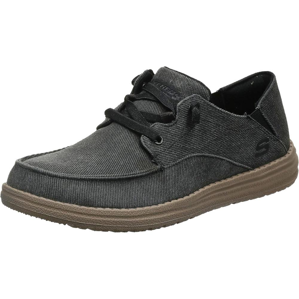 imageSkechers Mens MelsonRaymon Canvas Slip onBlack