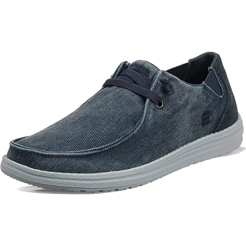 imageSkechers Mens MelsonRaymon Canvas Slip onBlu