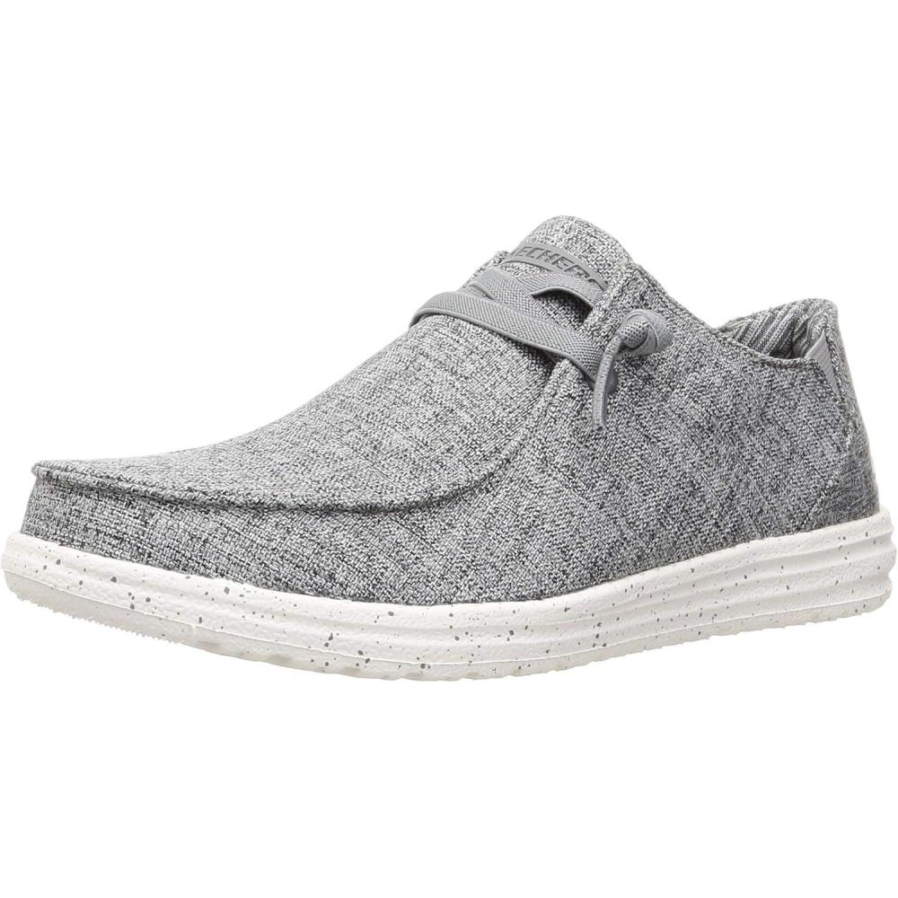 imageSkechers Mens MelsonRaymon Canvas Slip onGrey
