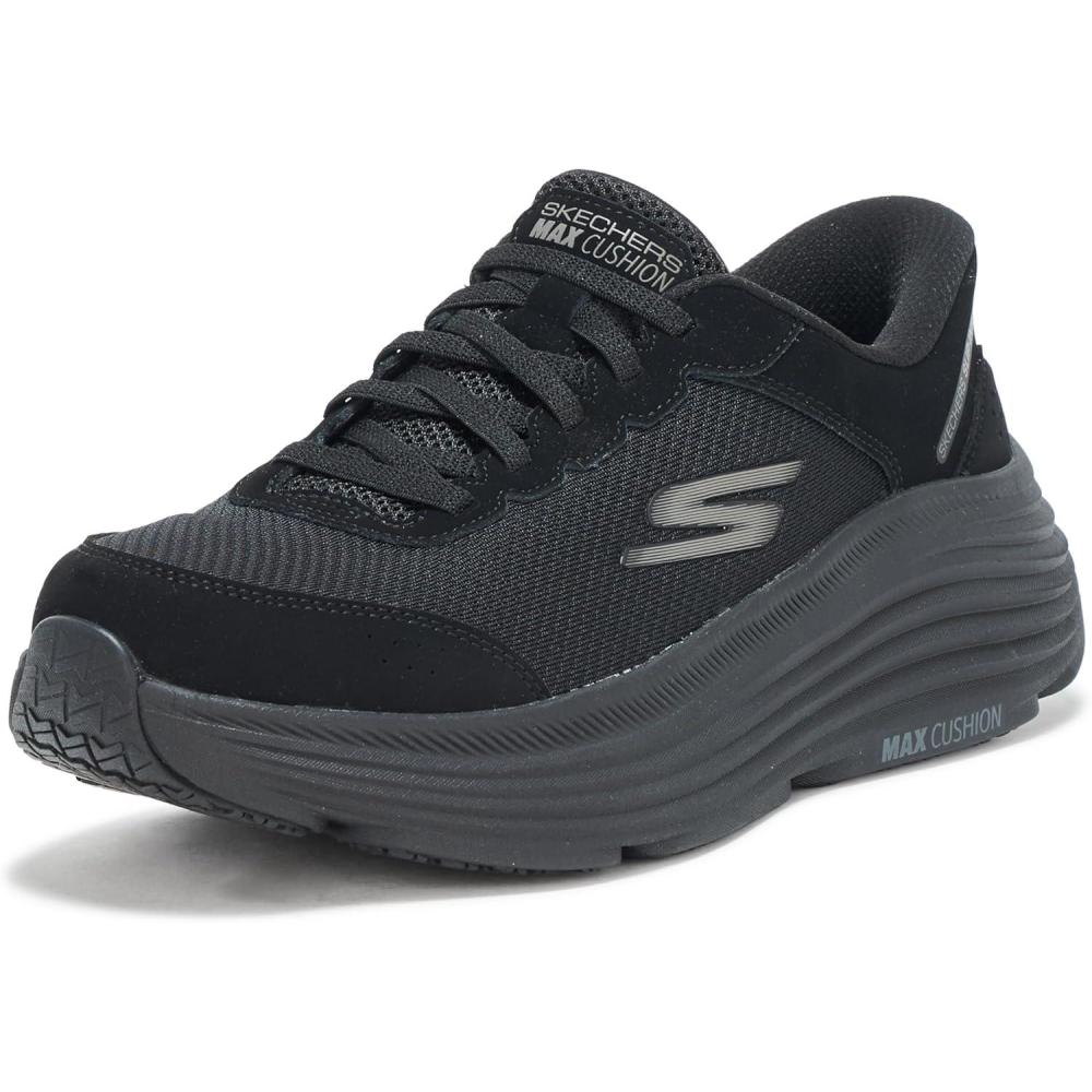 imageSkechers Mens Mens Hands Free Slipins Max Cushioning Endeavour Cardova SneakerBlackBlack