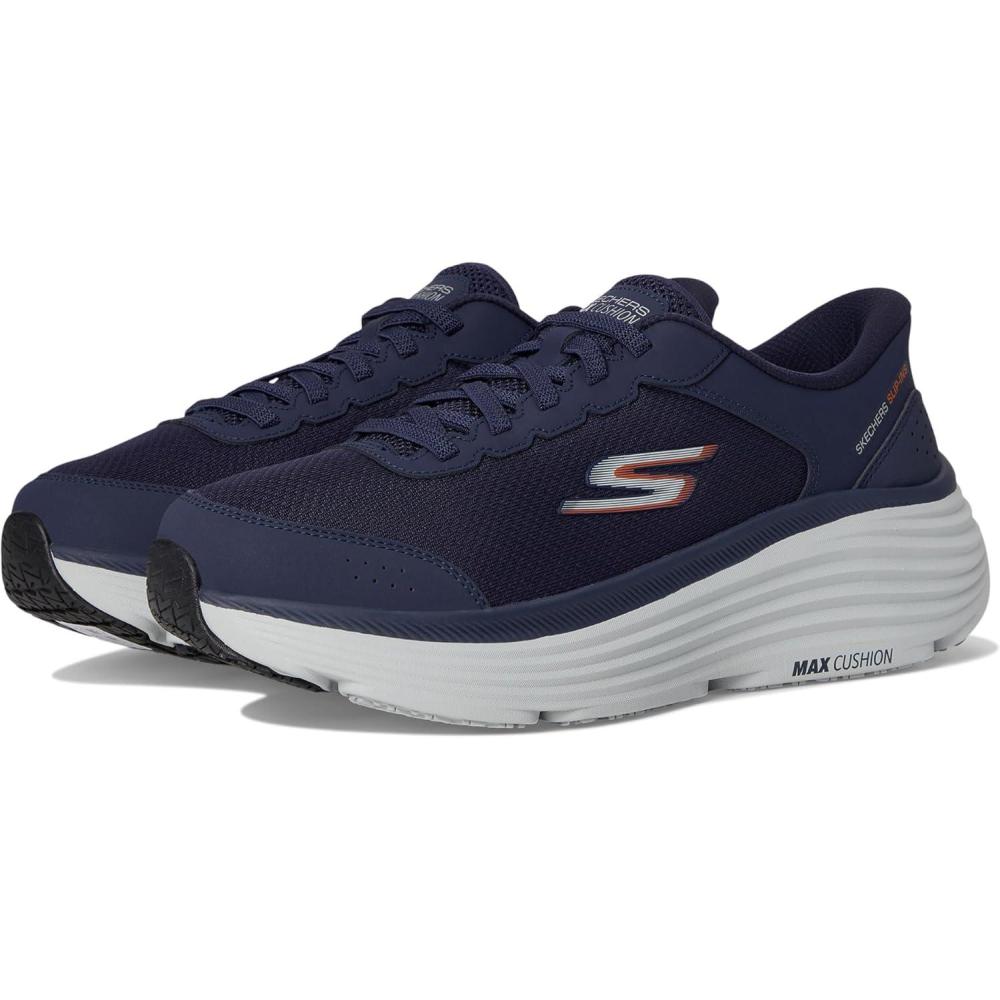 imageSkechers Mens Mens Hands Free Slipins Max Cushioning Endeavour Cardova SneakerNavyOrange