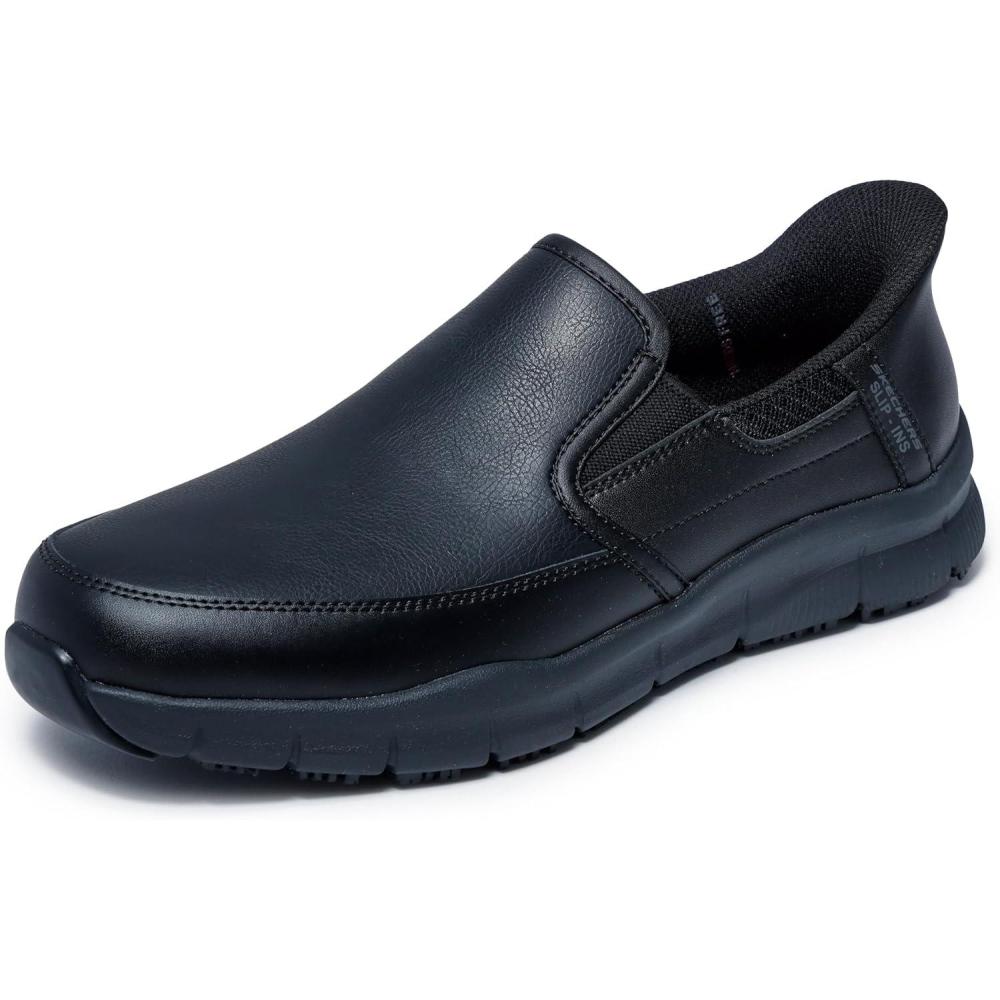 imageSkechers Mens Nampa Broxtin Hands Free Slipin Safety ShoesBlack