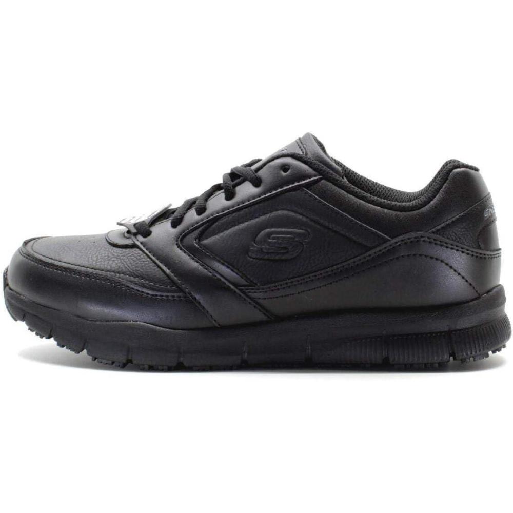 imageSkechers Mens Nampa Food Service ShoesBlack Synthetic Pu