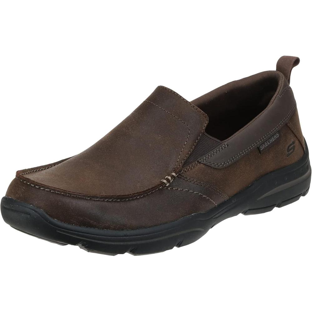 imageSkechers Mens Relaxed Fit Harper Forde SlipOn LoaferDark Brown