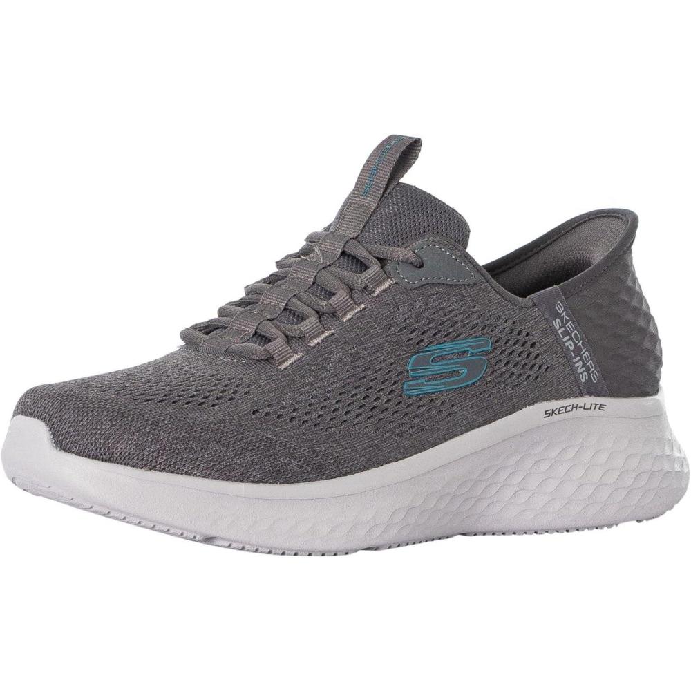 imageSkechers Mens Skechlite Pro Primebase Hands Free SlipinCharcoalBlue
