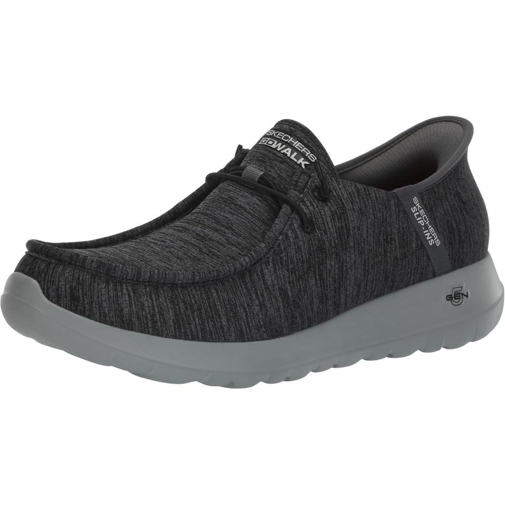 imageSkechers Mens Slip Ins Go Walk Max Free HandsCharcoalBlack
