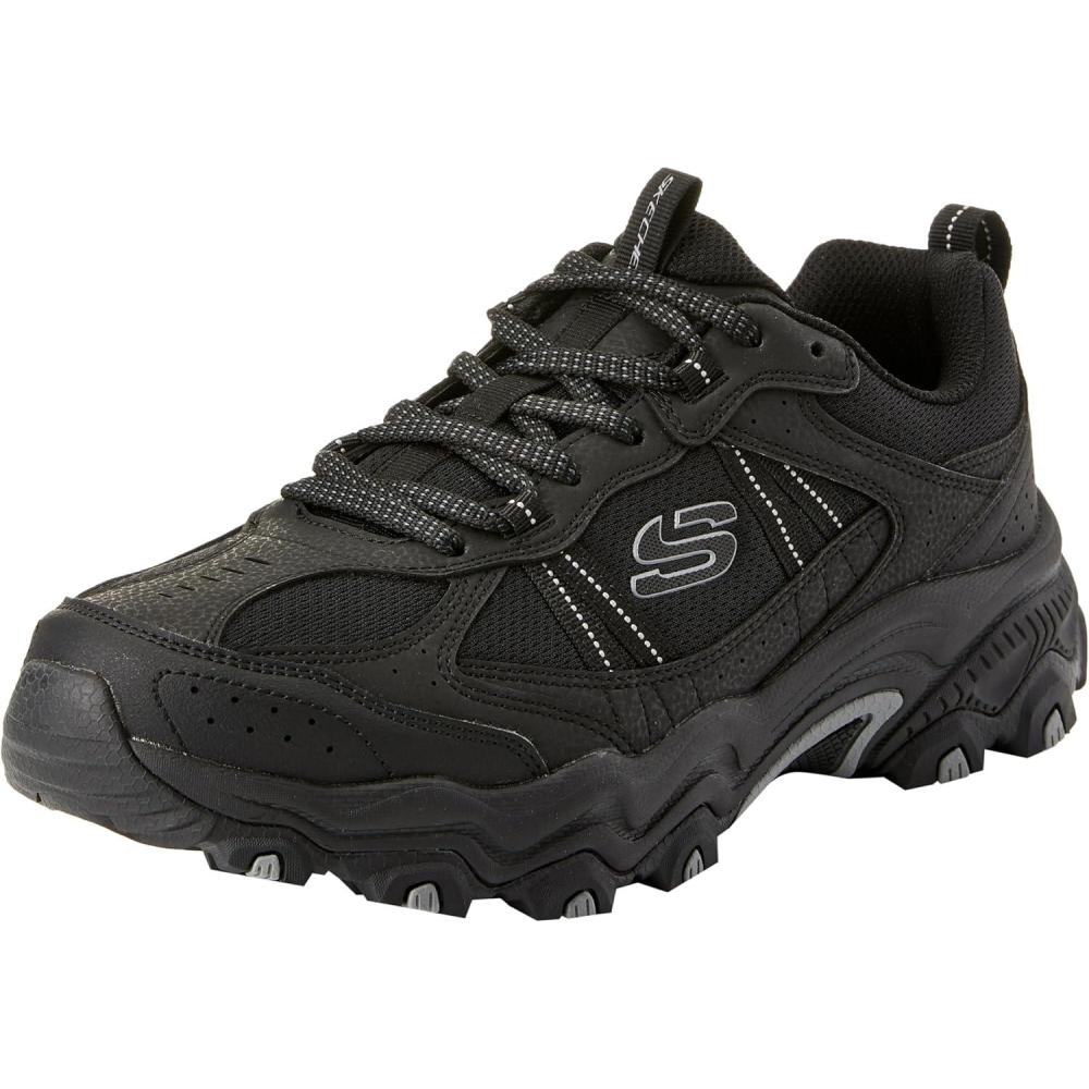 imageSkechers Mens Stamina Upper Stitch SneakersBlack