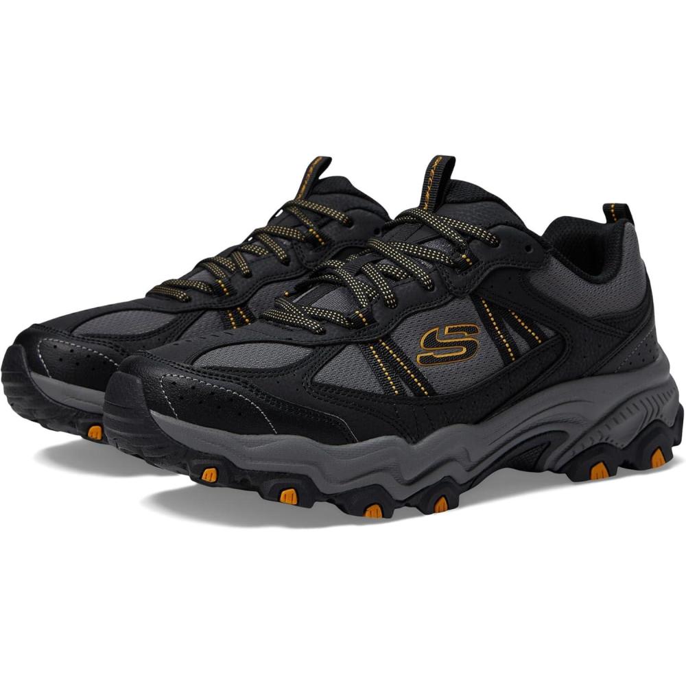 imageSkechers Mens Stamina Upper Stitch SneakersBlackCharcoal