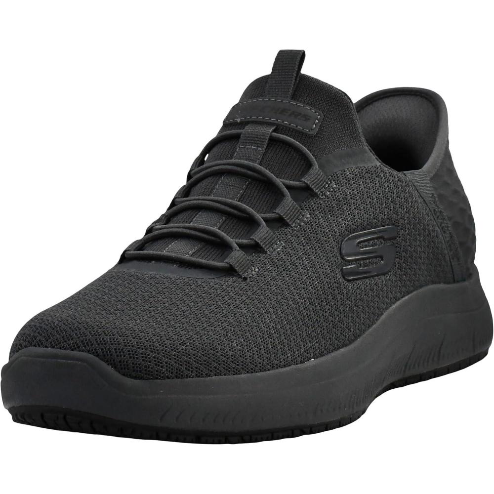 imageSkechers Mens Summits Colsin Sr Hands Free SlipIns ShoesCharcoalBlack