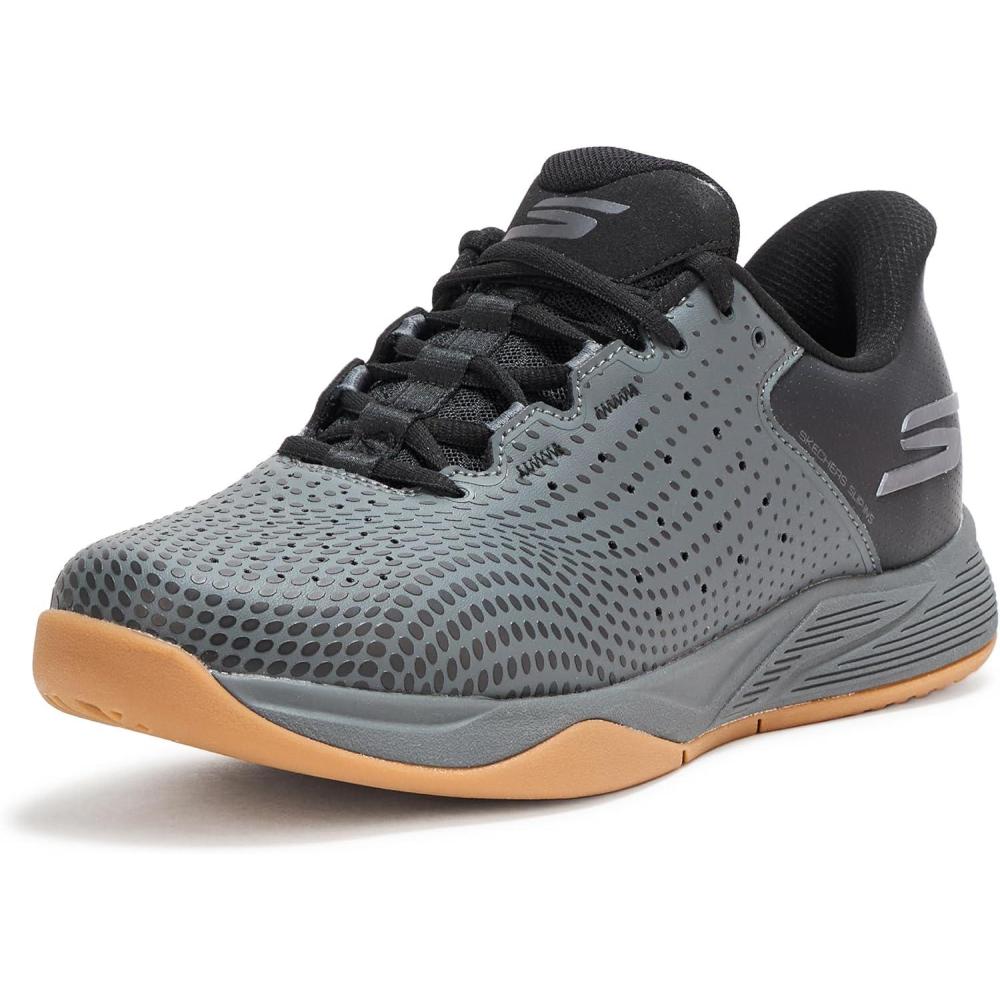 imageSkechers Mens Viper Court ReloadBlackCharcoal