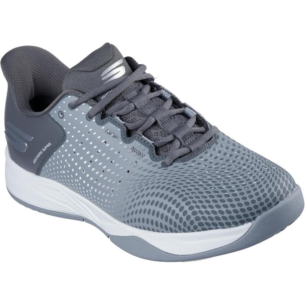 imageSkechers Mens Viper Court ReloadGrey Synthetic Charcoal Textile Trim