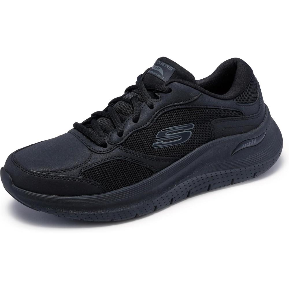 imageSkechers Mens Work Arch Fit 20 Slip Resistant Laceup Sneakers for MenBlack