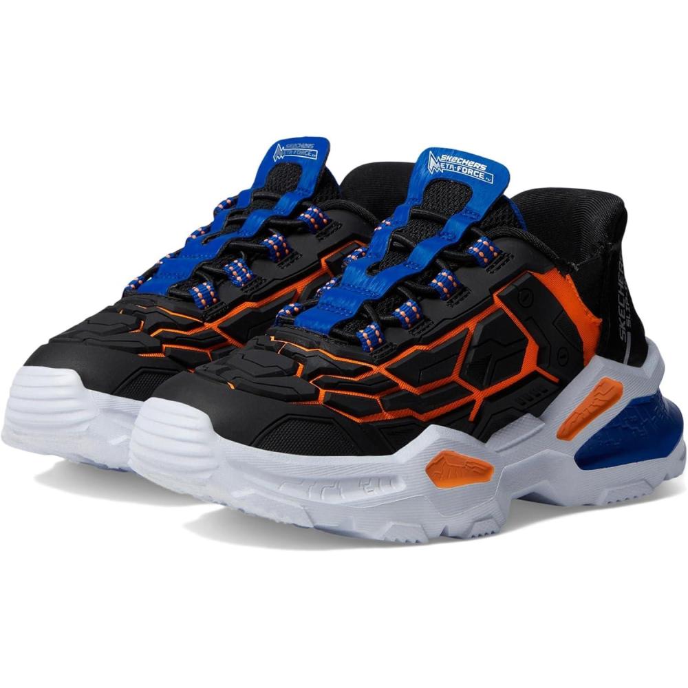 imageSkechers UnisexChild SkechBots OrbitronBlackOrange