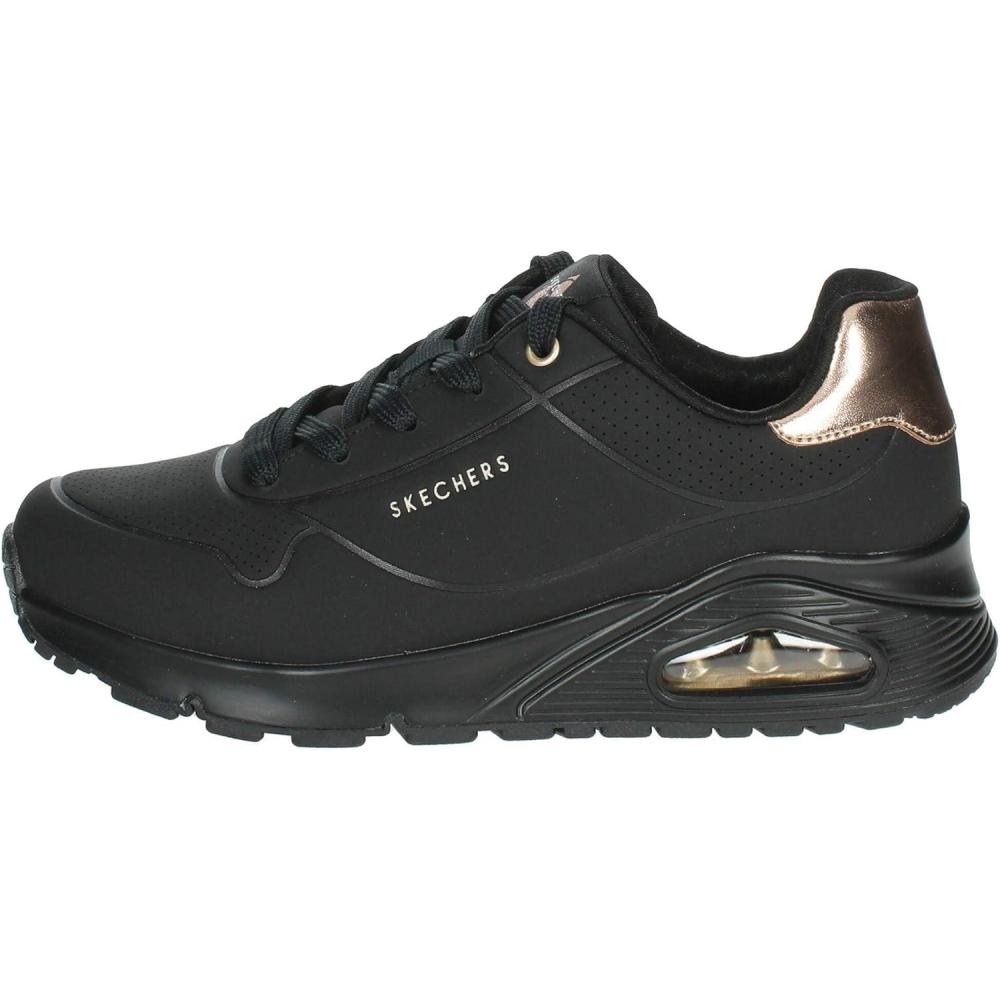 imageSkechers UnisexChild Uno Gen1 Shimmer AwayBlackBlack