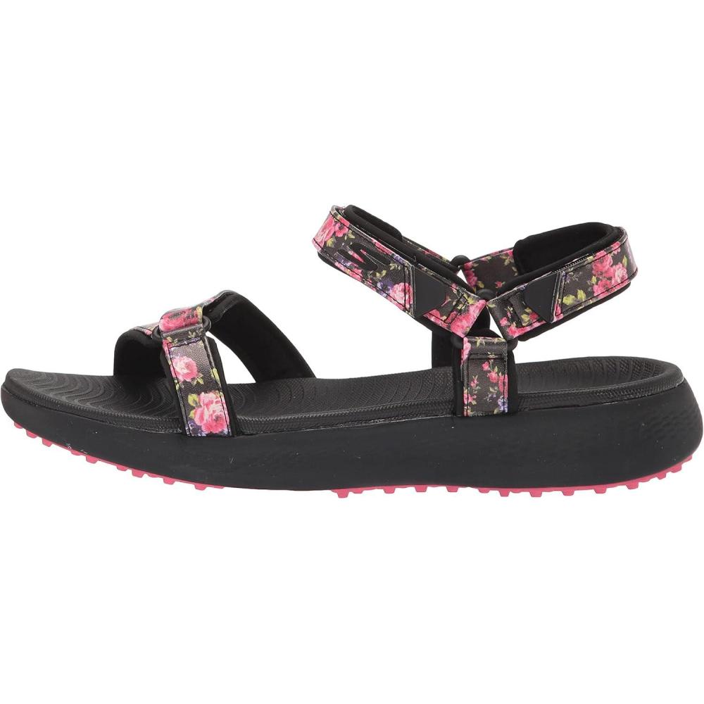 imageSkechers Womens 600 Spikeless Golf Sandals ShoeBlackMulti Flower Print