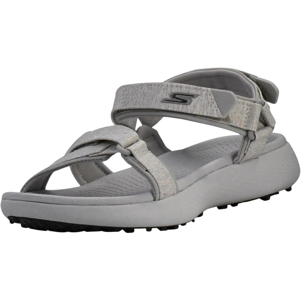 imageSkechers Womens 600 Spikeless Golf Sandals ShoeLight Grey