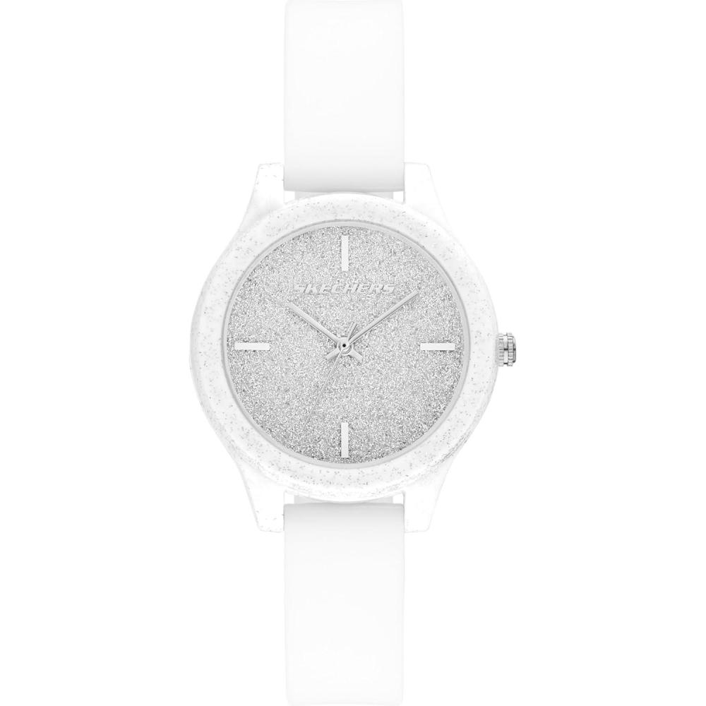 imageSkechers Womens Carmelina Analog White Silicone Watch Model SR6337