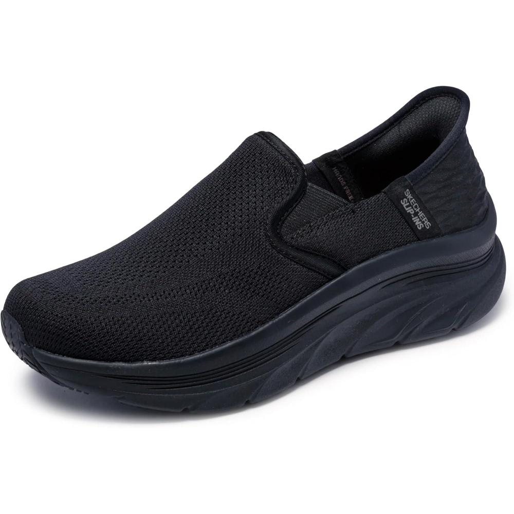 imageSkechers Womens Dlux Walker Sr Ugina Hands Free SlipinsBlack