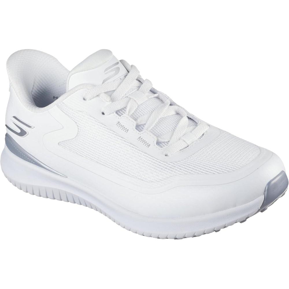 imageSkechers Womens Flight Slipin Spikeless Golf ShoeWhite Silver