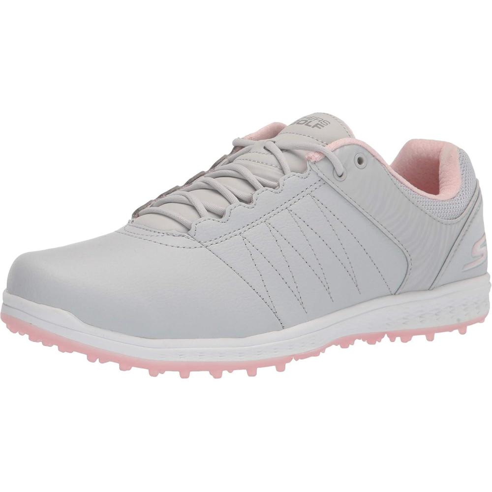 imageSkechers Womens Go Golf Pivot Spikeless Golf ShoeLight GrayPink