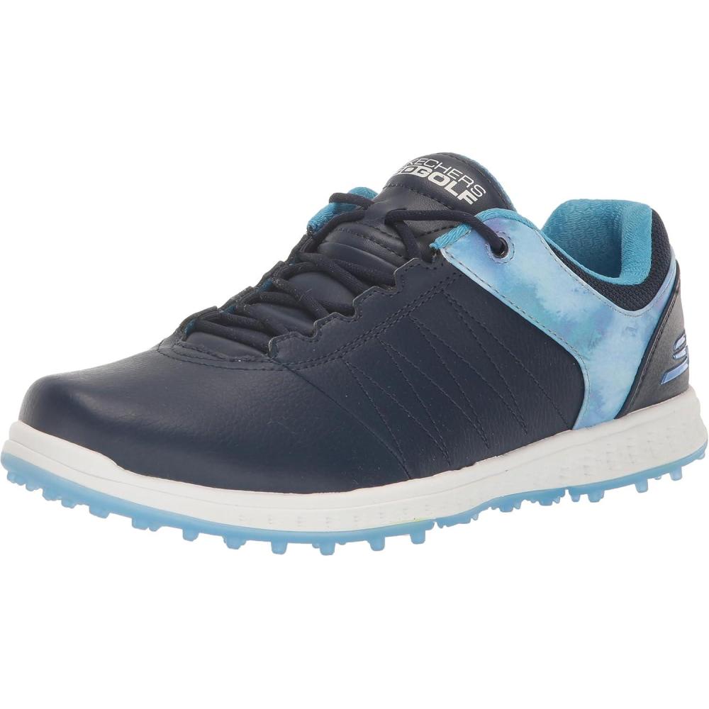 imageSkechers Womens Go Golf Pivot Spikeless Golf ShoeNavyBlue Splash Print