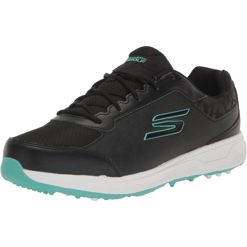 imageSkechers Womens Go Max Arch Fit Spikeless Golf Shoe SneakerBlackTurquoise