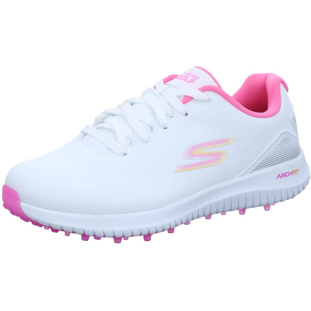 imageSkechers Womens Go Max Arch Fit Spikeless Golf Shoe SneakerWhite Multicolour
