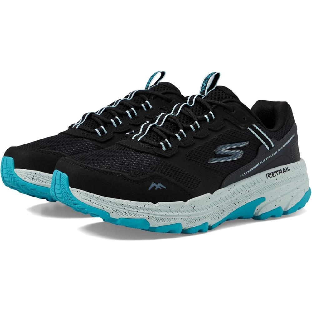 imageSkechers Womens Go Run Trail Altitude 20 Ravine Womens Trail Running ShoesBlackAqua