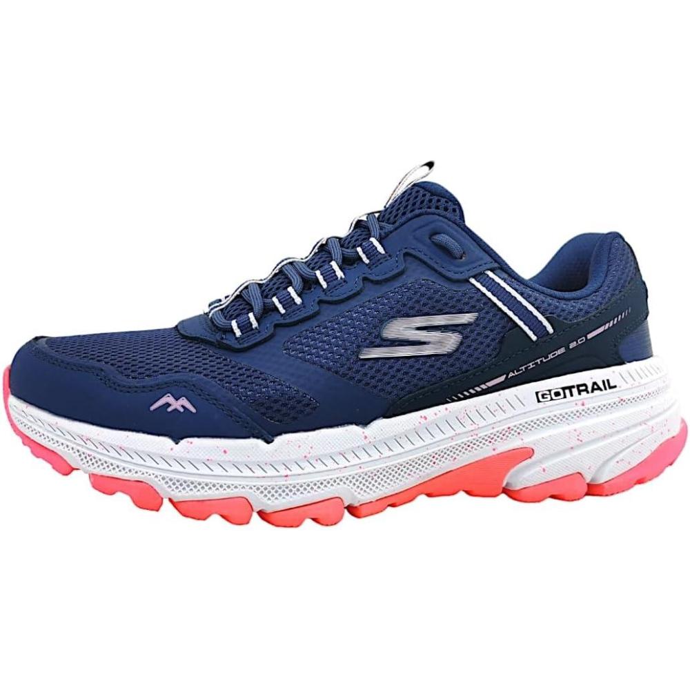 imageSkechers Womens Go Run Trail Altitude 20 Ravine Womens Trail Running ShoesNavyPink