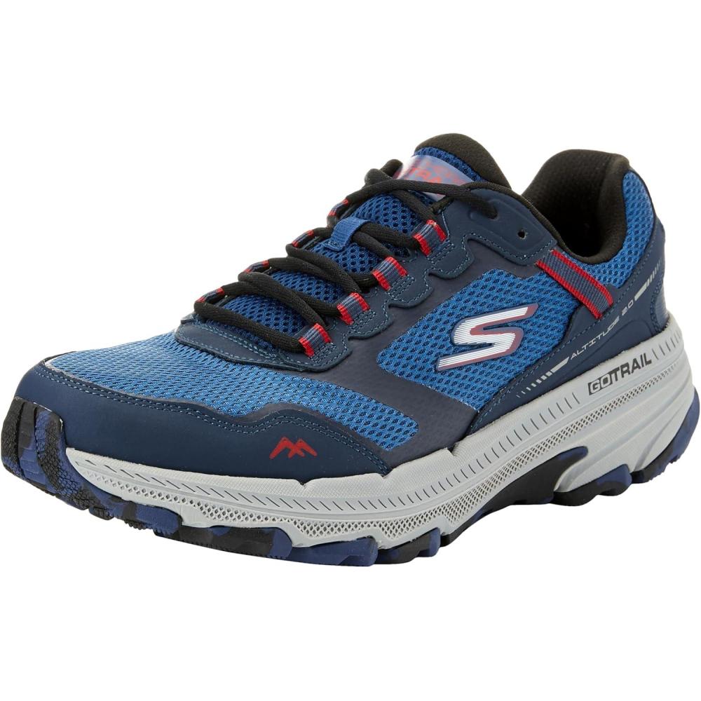 imageSkechers Womens Go Run Trail Altitude 20  Ravine Womens Trail Running ShoesNavyRed