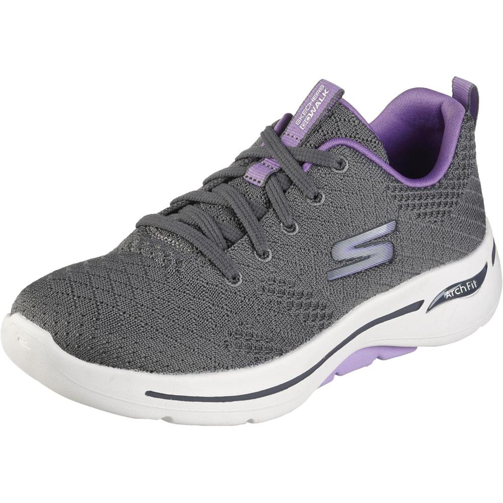 imageSkechers Womens Go Walk Arch Fit Unify GrayLavender 8