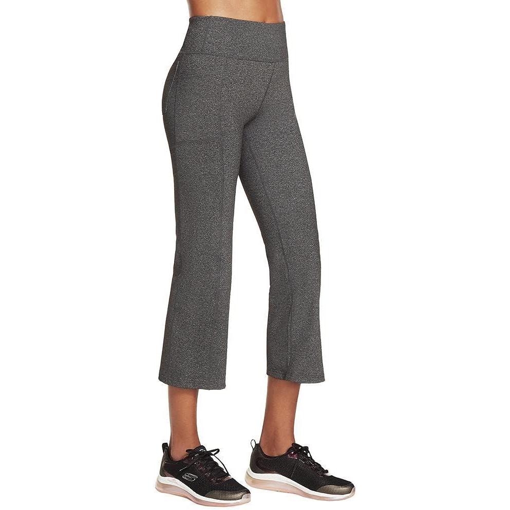 imageSkechers Womens Go Walk High Waisted Crop PantPantsHeathered Gray
