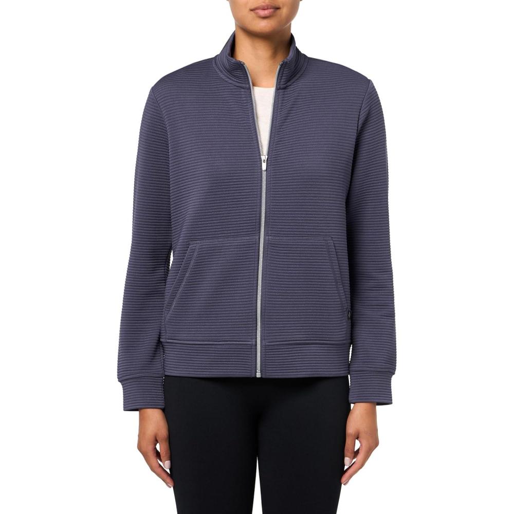 imageSkechers Womens Go Walk Hoodless Hoodie JacketGreystone