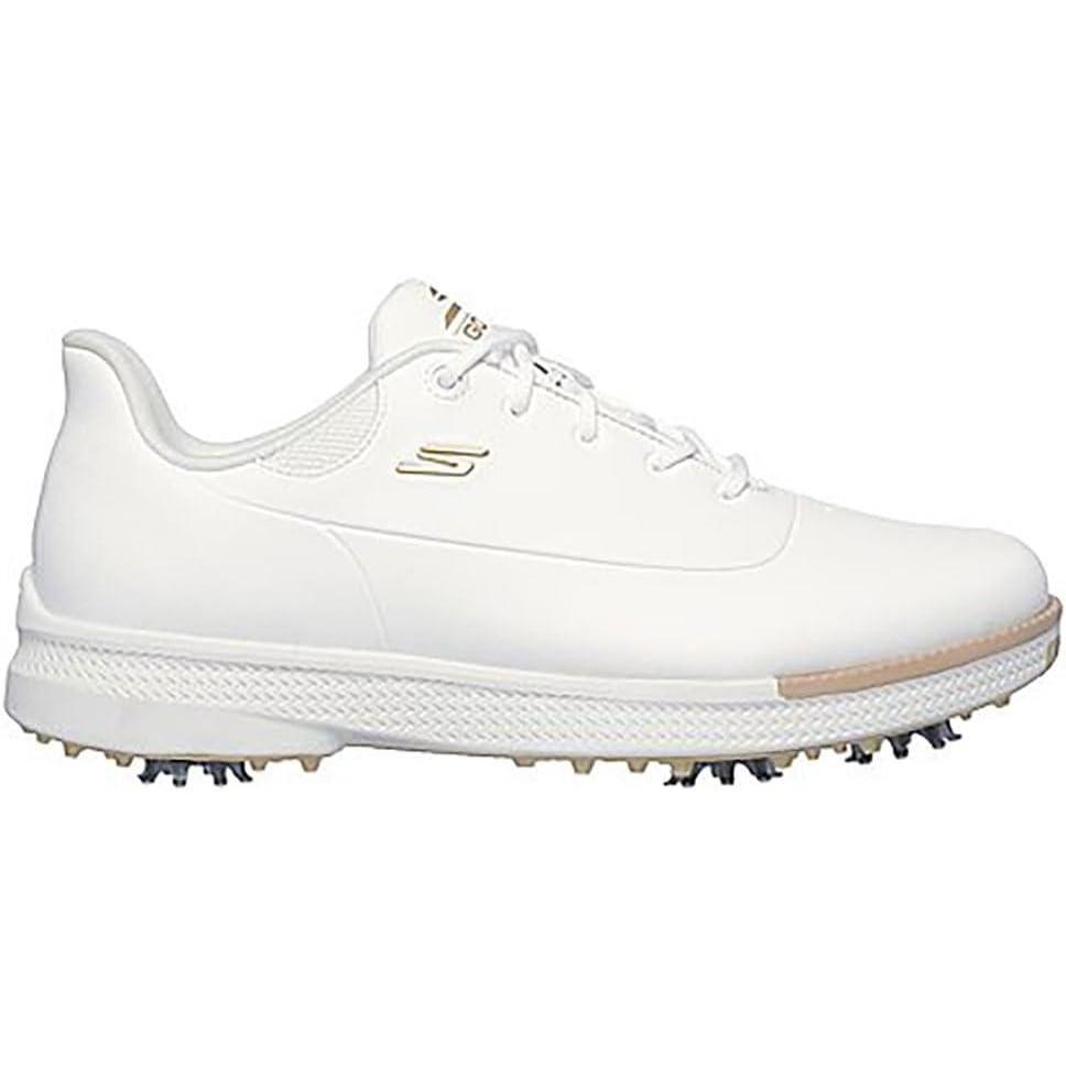 imageSkechers Womens Jasmine Waterproof Golf Shoe SneakerWhiteGold