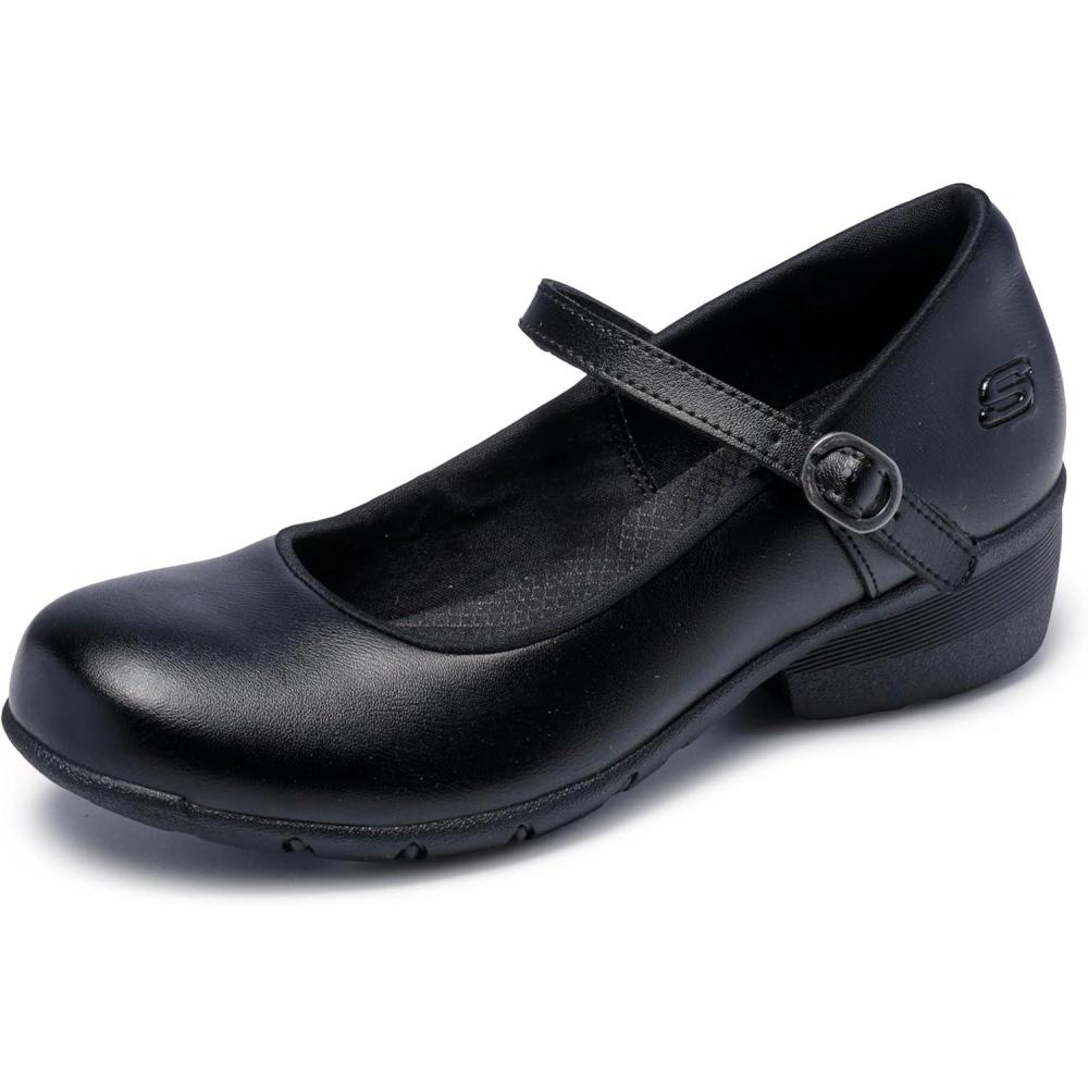 imageSkechers Womens Mary Jane Sr ElsitBlack