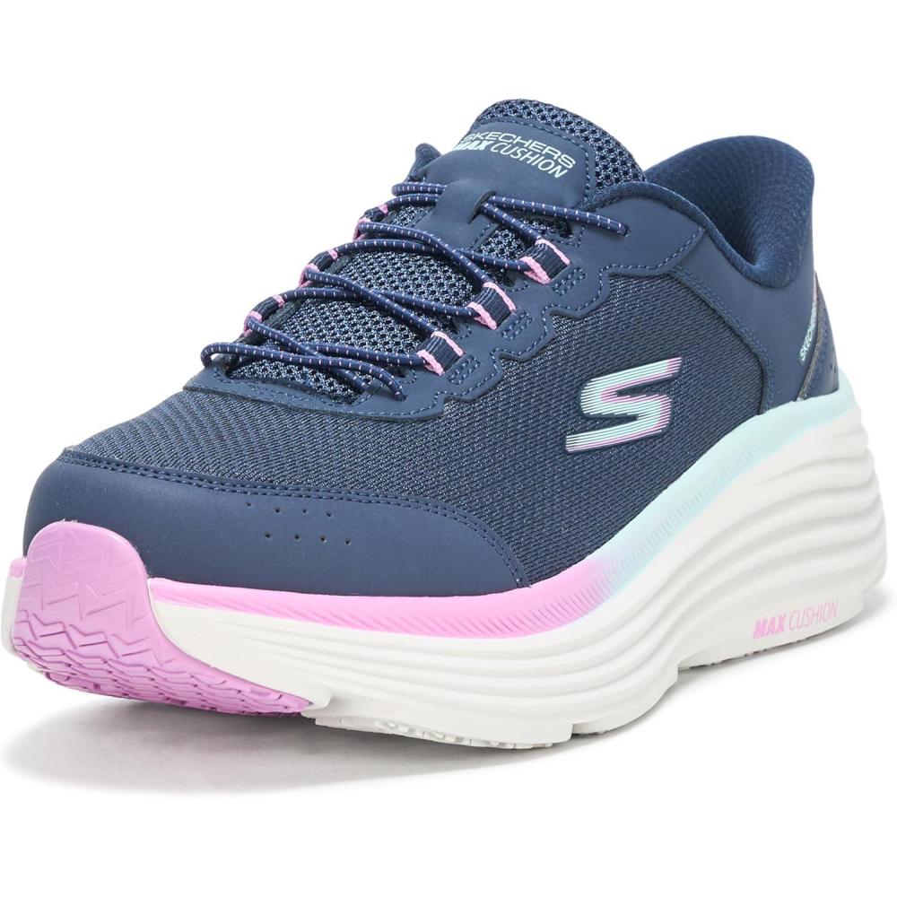 imageSkechers Womens Max Cushioning Endeavour Cardova Hands Free SlipinsNavyPurple