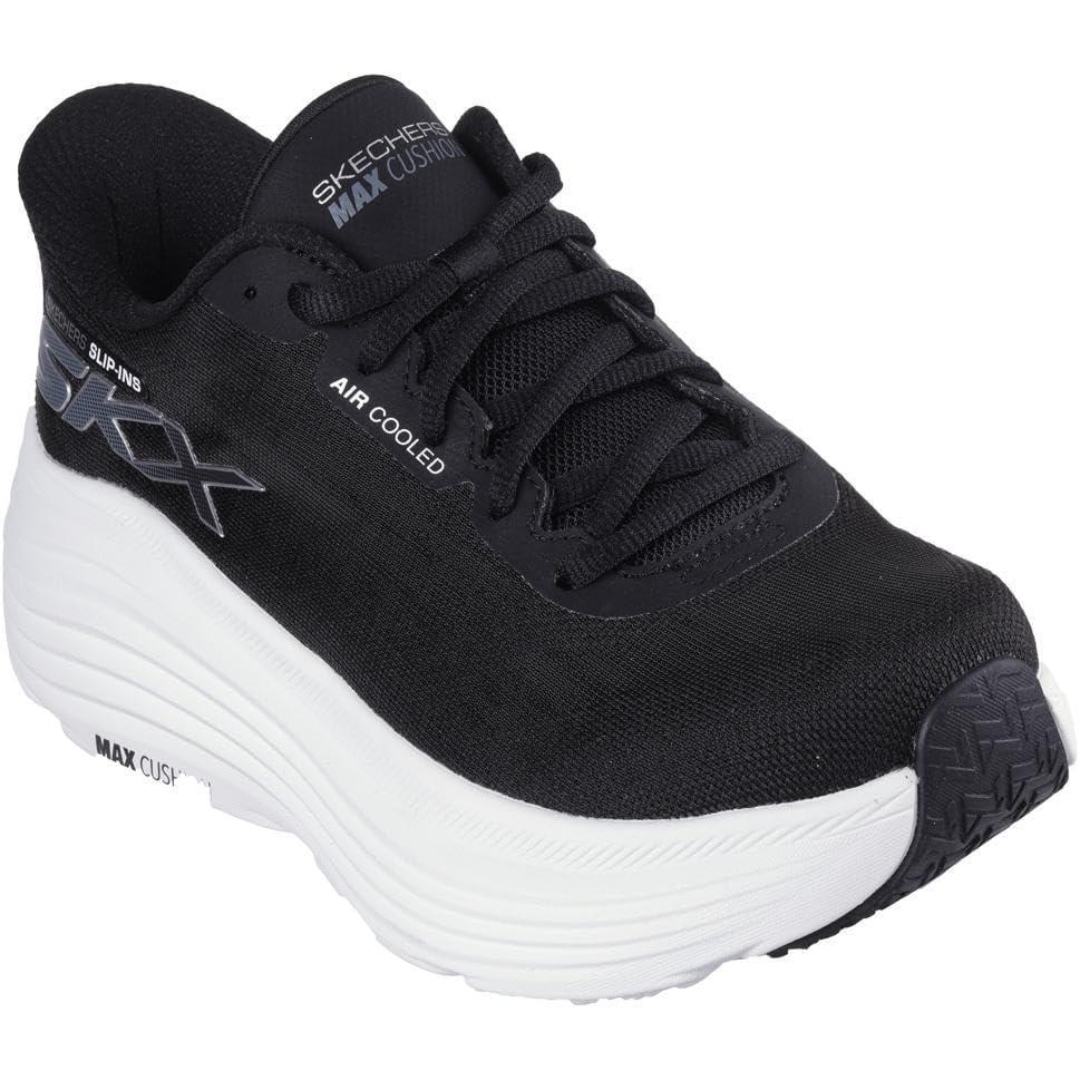 imageSkechers Womens Max Cushioning Endeavour Hallandale Hands Free SlipinsBlackWhite