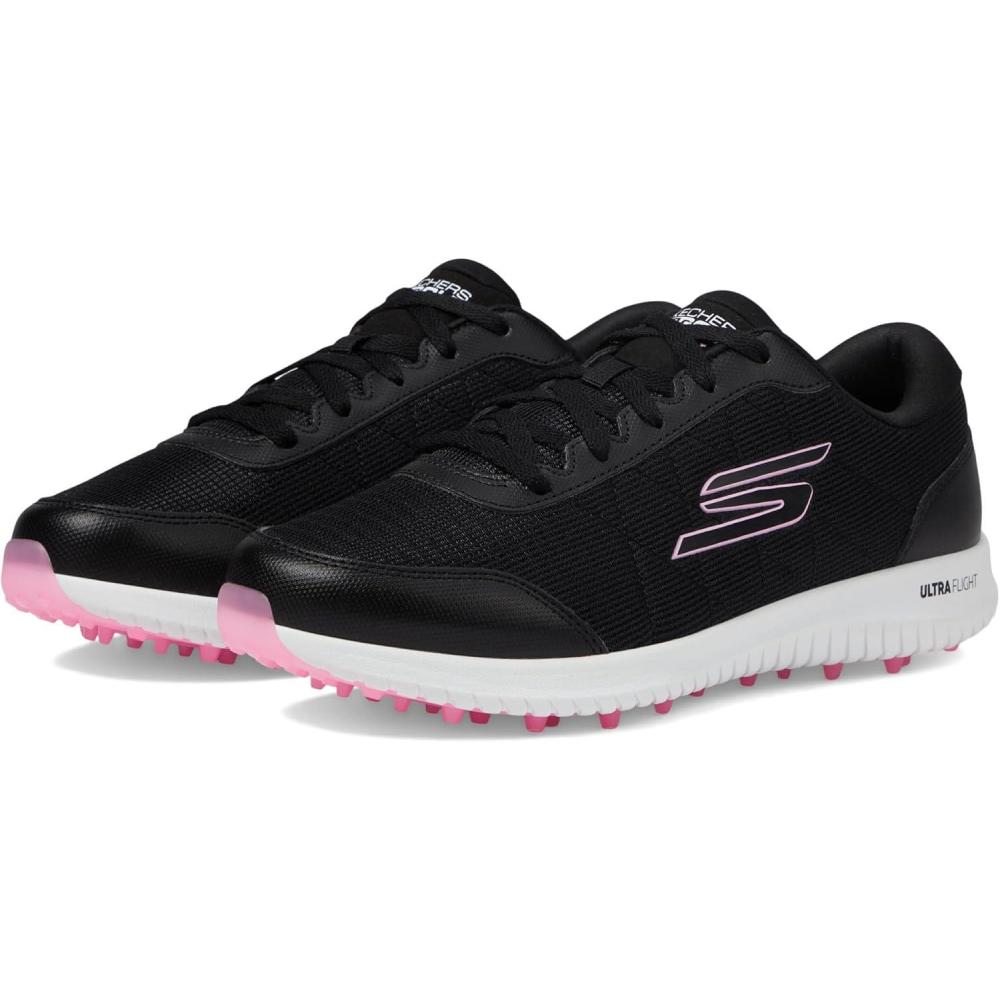 imageSkechers Womens Max Fairway 4 Spikeless Golf ShoeBlackPink