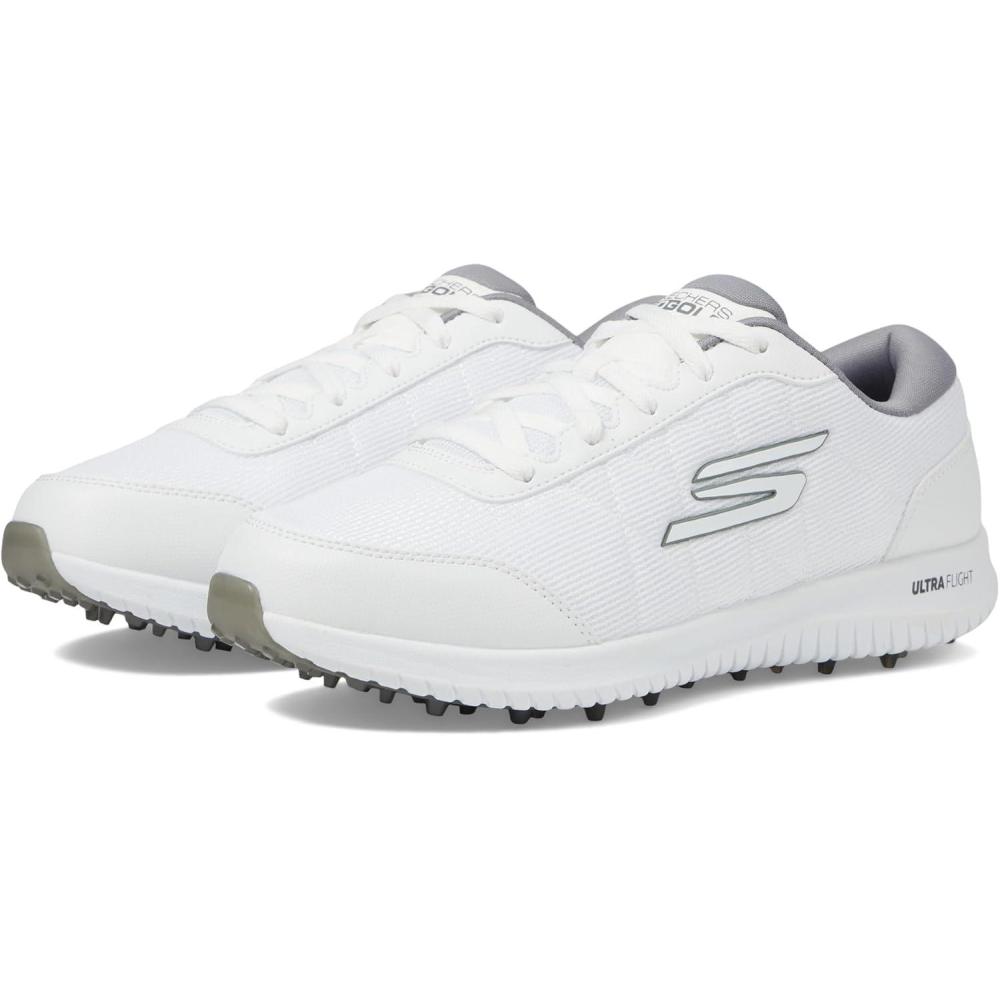 imageSkechers Womens Max Fairway 4 Spikeless Golf ShoeWhiteGray