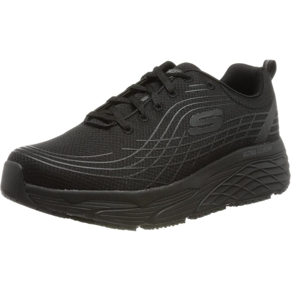 imageSkechers Womens Relaxed Fit Max Cusioning Elite Sr Outsole Work BootsBlack Textile