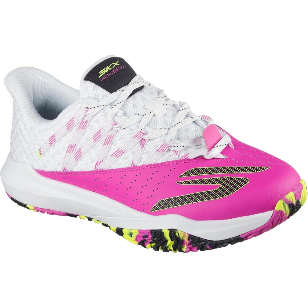 imageSkechers Womens Viper Court Rally Pickleball SneakerHot PinkBlack