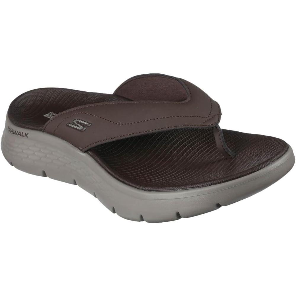 imageSkechers mens Go Walk Flex Sandal VallejoSandalChocolate