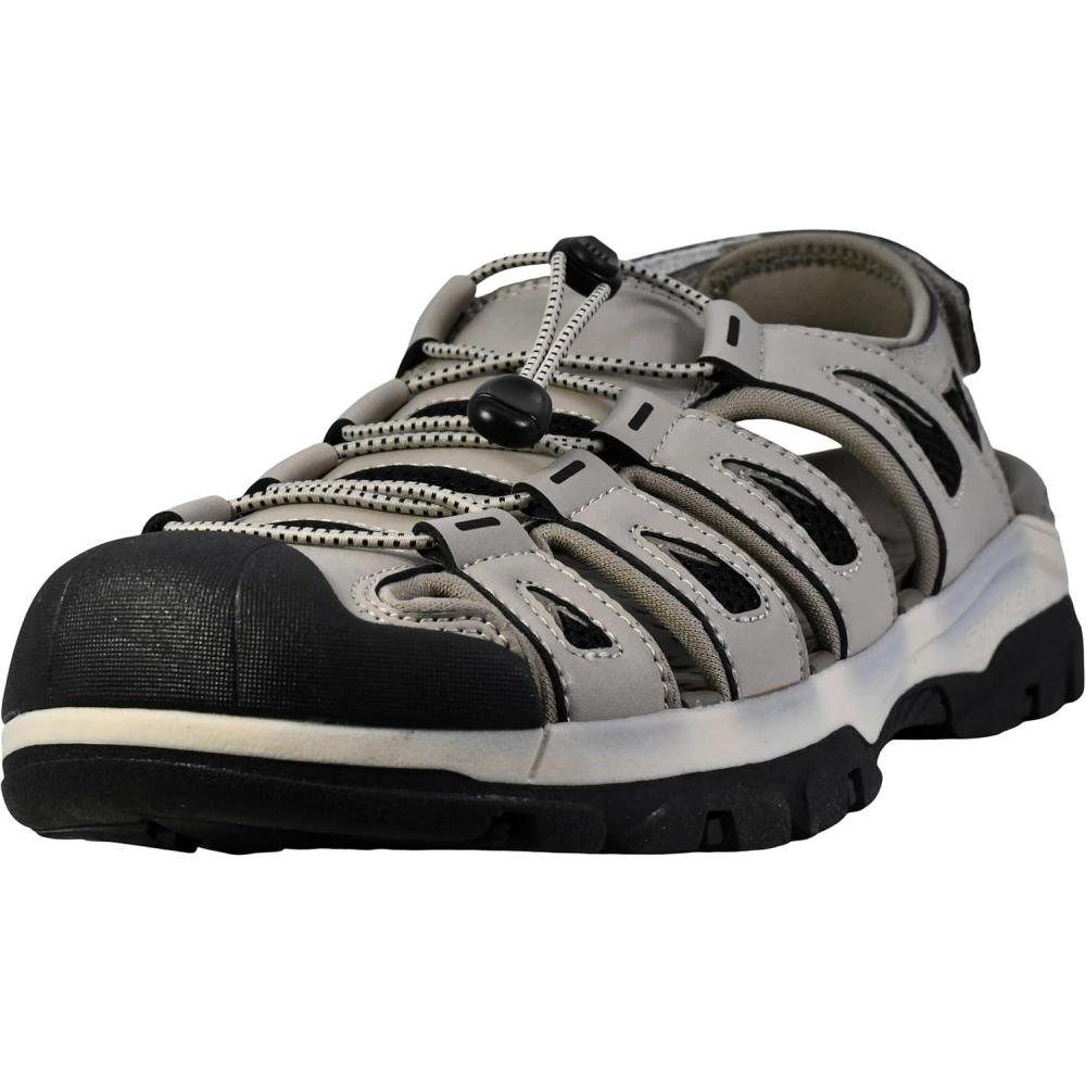 imageSkechers mens Tresmen  Outseen Slip on CanvasSkechers Mens Tresmen Outseen SlipOn Canvas Fisherman SandalNatural