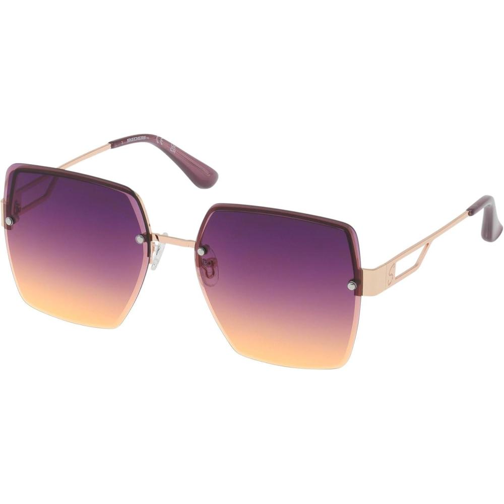 imageSkechers womens Se00049 Rectangular SunglassesRose Gold