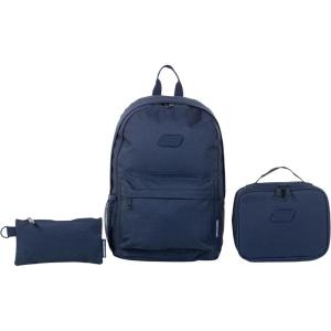 Skechers 365 Utility Backpack Set: College Backpack, Insulated Lunch Box & Pencil Case. Laptop Bag, Multipurpose Back Pack (Olive Checker)(Navy)
