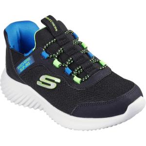 Skechers Boys Bounder – Brisk-Burst(Black/Blue/Lime)