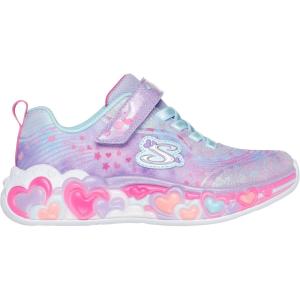 Skechers Girls Eternal Heart Lights(Lavender/Multi)
