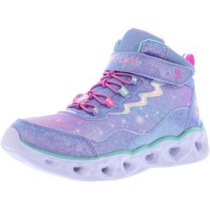 Skechers Girls Infinite Heart Lights-Eternal Shimmer(Blue/Multicolored)